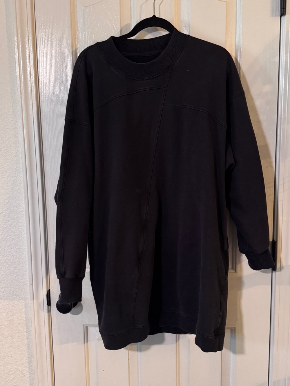 black Lululemon Broken Beats Sweater Dress